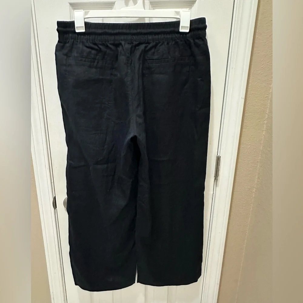 ATHLETA Retreat 100% Linen Wide Leg Pants size Large Petite - Picture 4 of 13